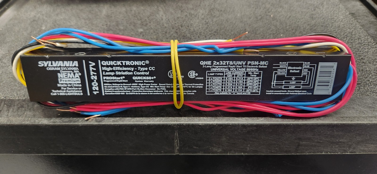 Sylvania QHE 2x32T8/UNV PSN-MC 120-277V 2 T8 Lamp Ballast **Free Shipping**