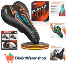 Fahrradsattel Herren Damen Weicher, Komfortabel Atmungsaktiv Stoßdämpfend Erg...