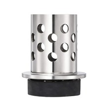 2.5" x 4" Perforated Casting Flask Vacuum Casting Wall Flanged with Base