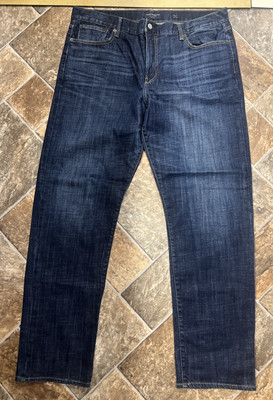 Lucky Brand Mens Jeans 329 Classic Straight Denim Preppy Casual 40x34 Whiskered