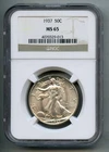 1937 Walking Liberty Silver Half Dollar NGC MS 65