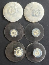 LOT OF 6 GLASS POCKET WATCH CRYSTALS SIZE 16 REPLACEMENT PARTS