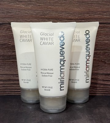 X3 Miriam Quevedo Glacial White Caviar Hydra Pure Rescue Hair Mask 1.75oz/50ml
