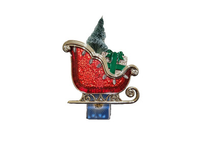 NEW BATH & BODY WORKS XMAS RED SLEIGH TREE PRESENTS WALLFLOWER FRAGRANCE PLUG IN