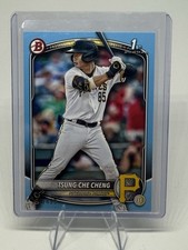 Tsung-Che Cheng 2025 1st Bowman Prospects #BP-95 Sky Blue Border /499