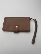 Vintage Coach Wristlet Pebbled Brown with Snap Closure READ