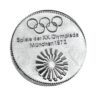 Olympia München 1972 Gedenkmedaille Feinsilber 999 30g Spiele der XX. Olympiade