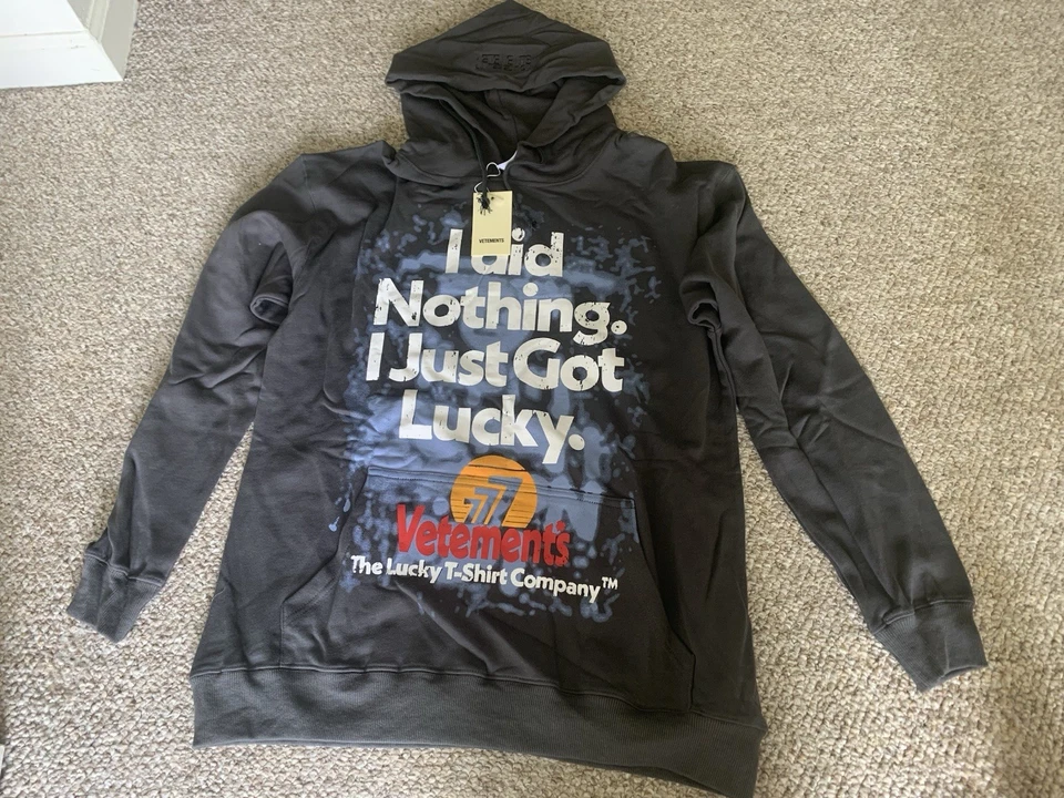 Black Vetements Hoodie Size S - Image 4 of 4