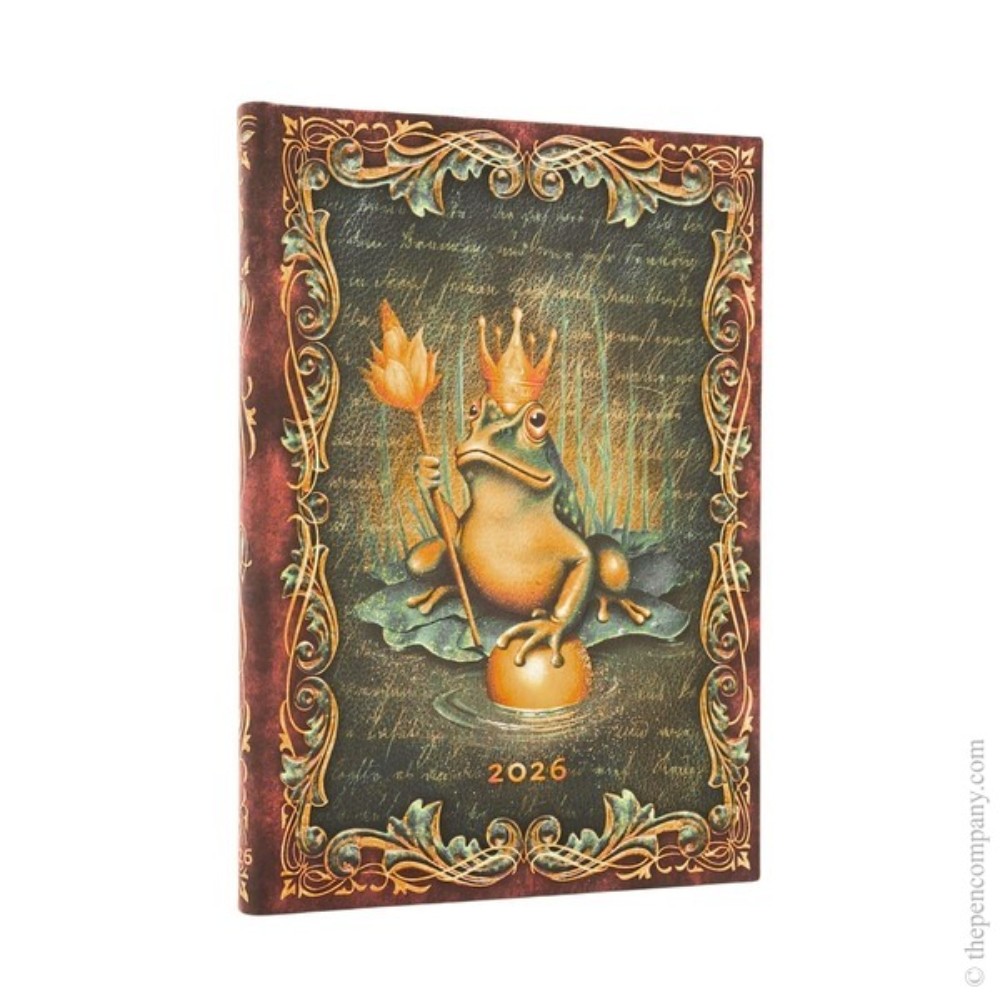 Paperblanks 2026 12-Month The Frog Prince Weekly Midi Vertical Hardcover Diary