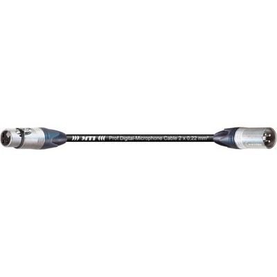 MTI FMX3-SW Mikrofonkabel XLR, Neutrik, schwarz, 3,0m