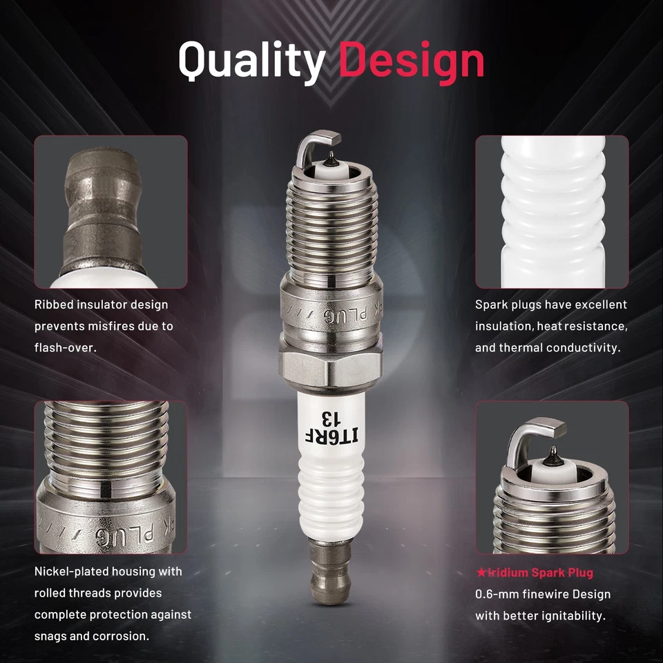 8PCS Iridium Spark plugs 3186 TR5GP For 2015-2017 GMC Savana 3500 4.8L V8 Foto 2 de 4