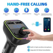 Car Wireless Bluetooth FM Transmitter MP3 Player USB Car AU Charger Adapter J9R0