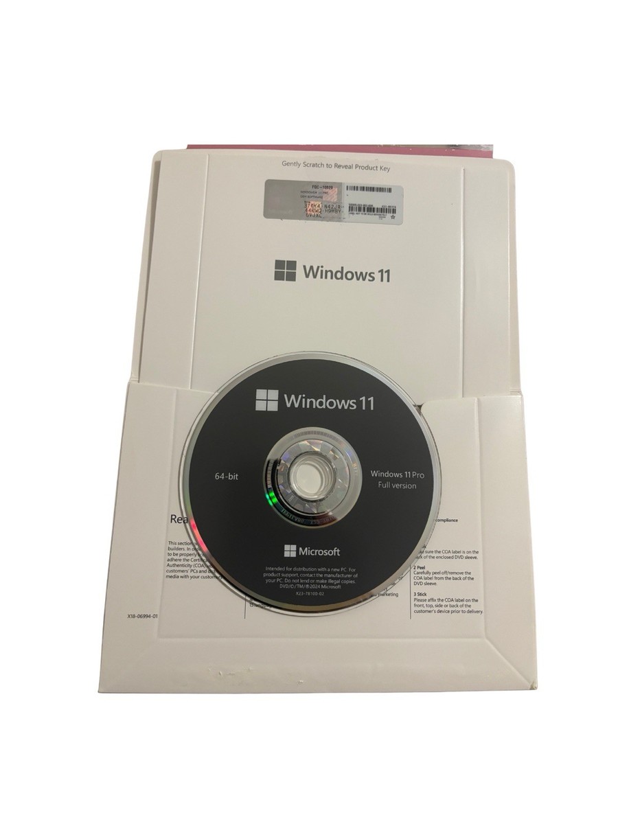 Microsoft Windows 11 Professional 64-bit OEI DVD - English