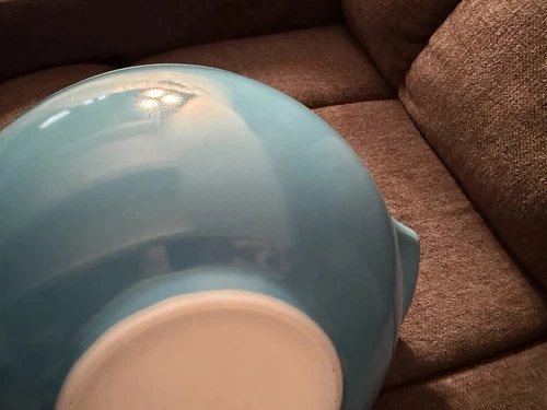 Vintage Pyrex 444 Turquoise Cinderella Bowl 4 Qt