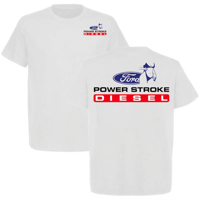 #ad Funny Ford Power Stroke Diesel T Shirt Classic Truck Enthusiast Graphic Tee $30.30