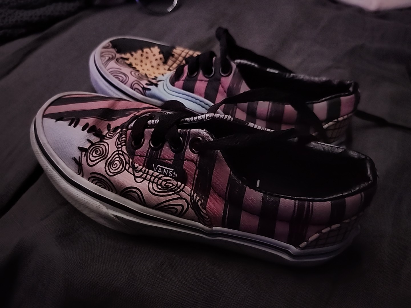 Vans Nightmare Before Christmas Sally Shoes Size 12.5 Kids thumbnail 2