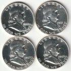 Franklin Halves 1960-1961-1962-1963 *** Lot of 4 *** Proof Free US Shipping