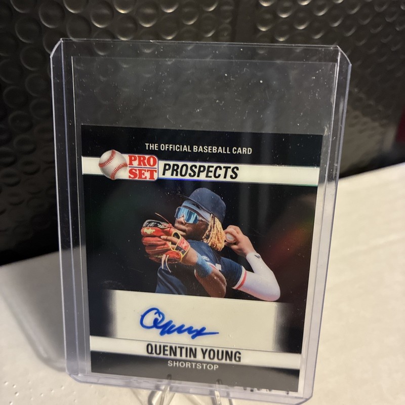 2026 Leaf Pro Set Baseball Quentin Young Mini Auto #1/1 Minnesota Twins
