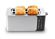 Elite Cuisine 4-Slice Longslot Toaster w/ Digital Image Screen