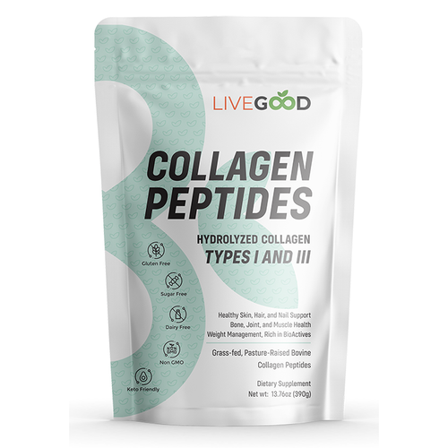 1-PACK Grass-Fed Hydrolyzed Bovine Collagen Type I & III Close Expire Date