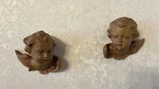 Wand Engelskopf Engel Putten Kopf Holz natur gebeizt je ca. 15 x 13 x 8 cm BxHxT