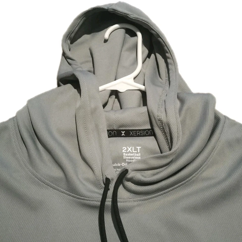 Xersion Baloncesto Sin Mangas Sudadera con Capucha Quick-Dri Para Hombre’s 2XLarge Alto Chaleco Camisa  Foto 3 de 4