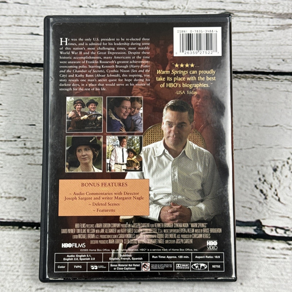 Warm Springs (DVD, 2005) Kenneth Branagh, Cynthia Nixon