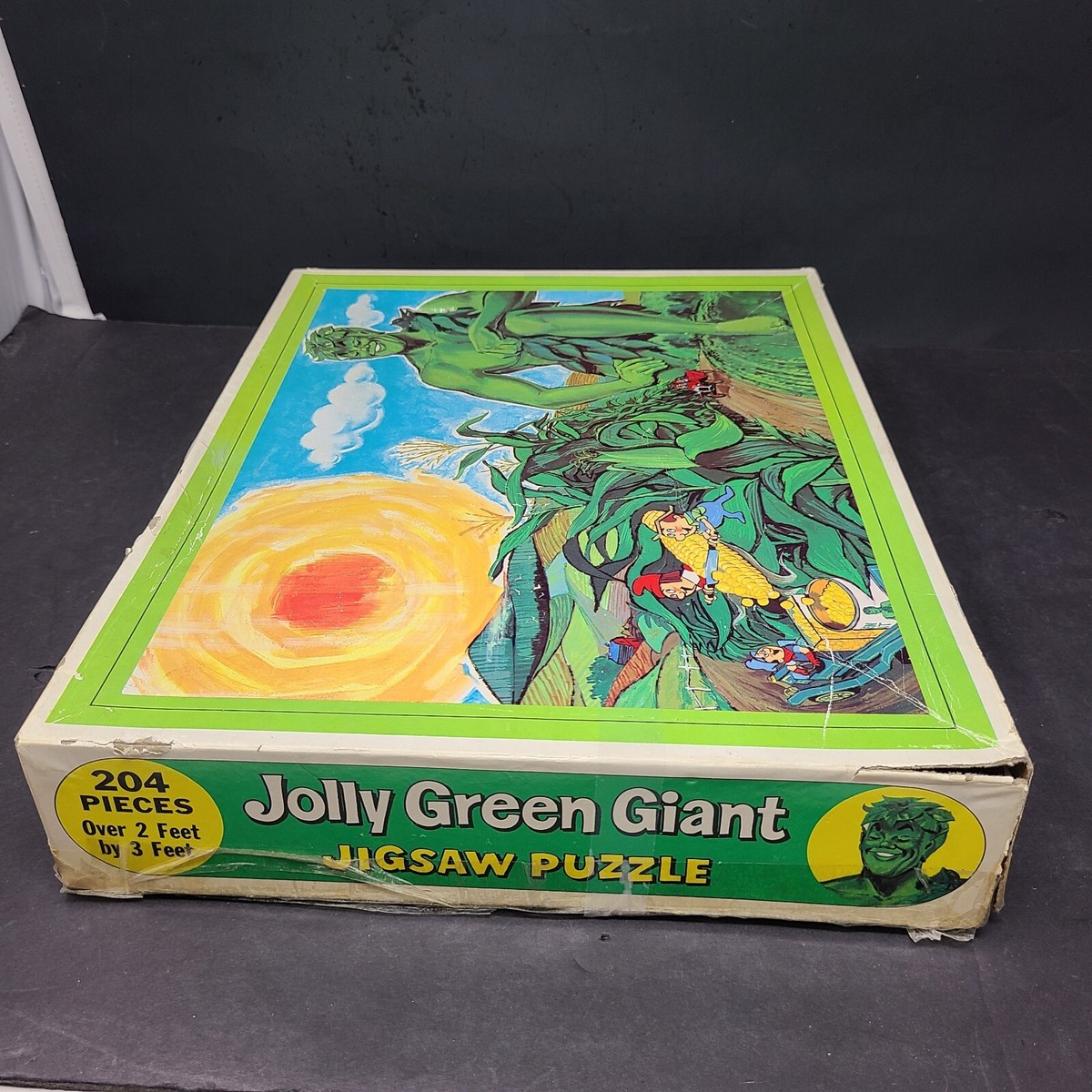 ビンテージパズル「GREEN S NEW ZEALAND」 Vintage 70s Jolly Green Giant Puzzle 204 Pieces Over 2' x 3