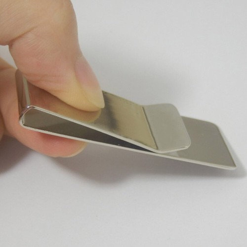 1Pc Stainless Steel Money Clip Credit Card Clip Holder Wallet Clip Accessories - Picture 3 of 12