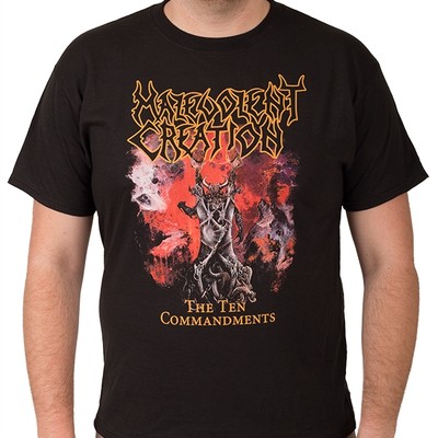 Malevolent Creation 'The Ten Commandments' Official T-Shirt - Unisex, 100% Cotton