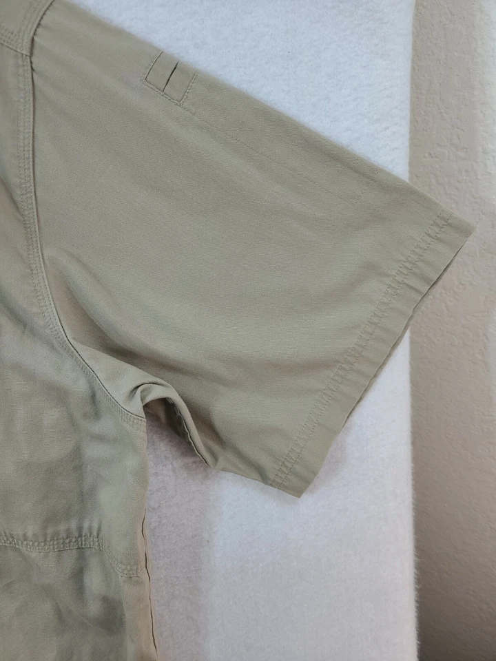 5.11 Tactical Series Mens XL Beige Button Up Short Sleeve Shirt - Image 4 of 4