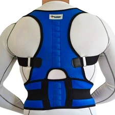 NEOPRENE MAGNETIC POSTURE CORRECTOR BAD BACK LUMBAR SHOULDER SUPPORT BELT BRACE