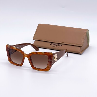 NEW BURBERRY BE4344 3940/13 BROWN CAT EYE SUNGLASSES  display picture 3