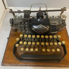 Vintage /Antique Blickensderfer No. 8 (9 & 10 Cheapside) Typewriter on Wood Base