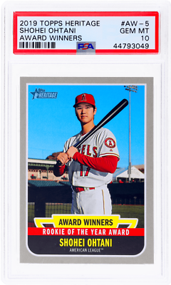 2019 Topps Heritage Shohei Ohtani Award Winners #AW5 PSA 10 | eBay