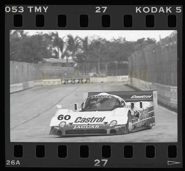 Davy Jones #60 Jaguar XJR-10 - 1990 IMSA Grand Prix Miami - Vintage Negative
