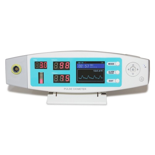 CE Tabletop Finger Oximeter Spo2 Blood Oxygen Pulse Heart Rate PI Monitor Alarm - Picture 7 of 13