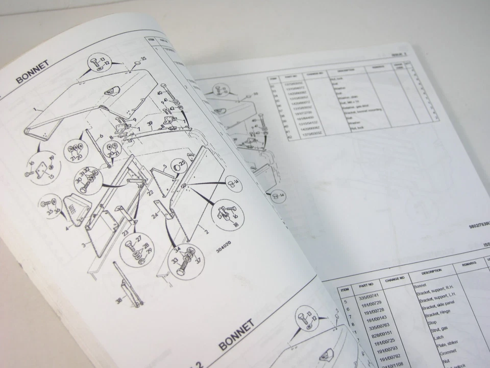 Carretilla elevadora de terreno áspero JCB 940-2 940-4 piezas manual del propietario M663356 encendido Foto 3 de 4