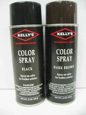 Kelly's  Shoe Color Spray Leather Paint/Dye Leather & Vinyl coloring - 12 oz can
