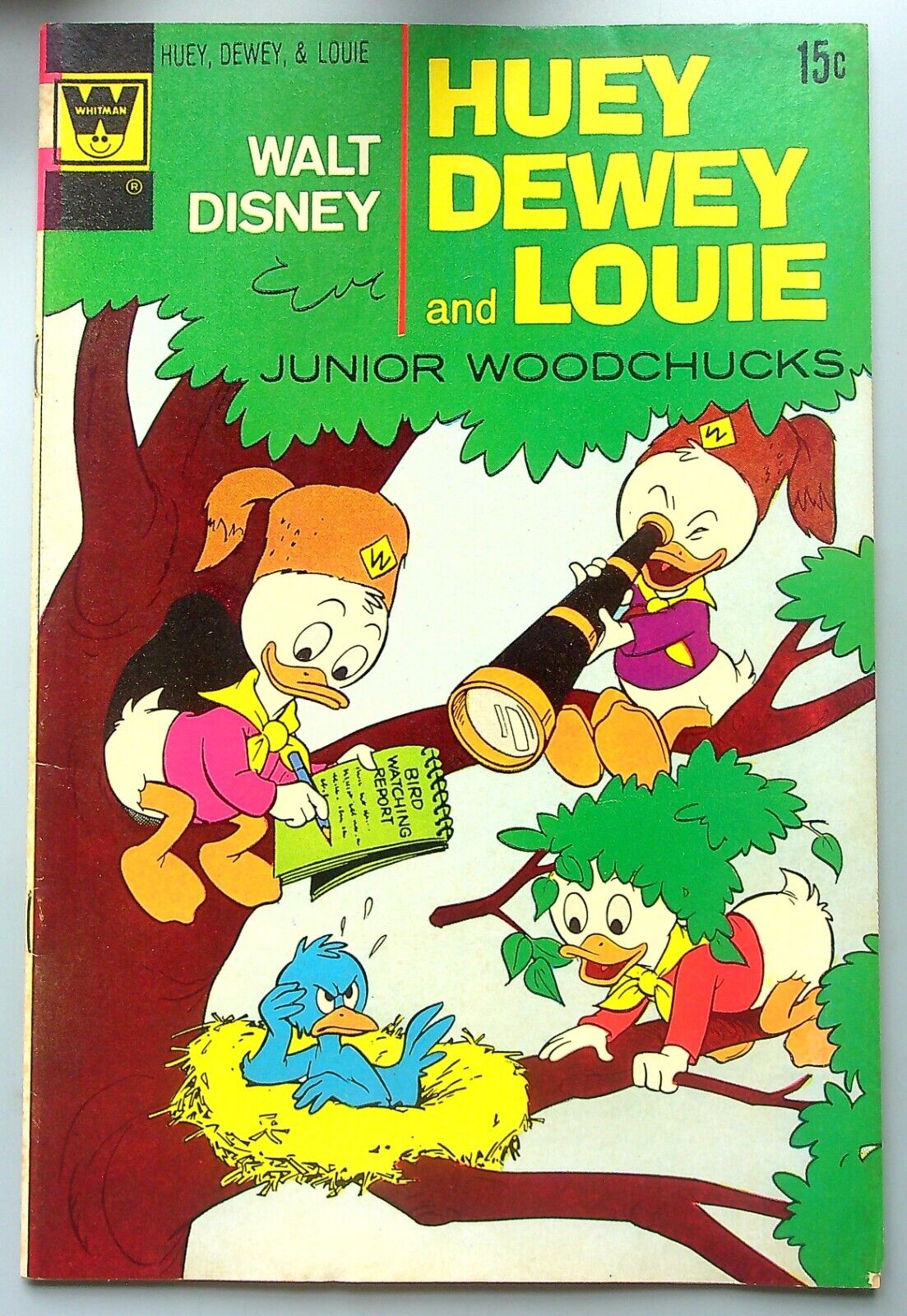 Walt Disney Huey, Dewey and Louie #15 ~ WHITMAN 1972 ~ Junior Woodchucks VG