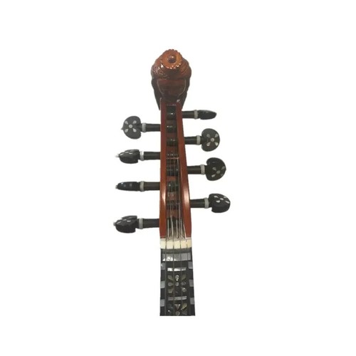 Carved Women Face Norwegian fiddle 8 Strings Hardanger, 4/4 violin, Good Sound - Picture 10 of 11