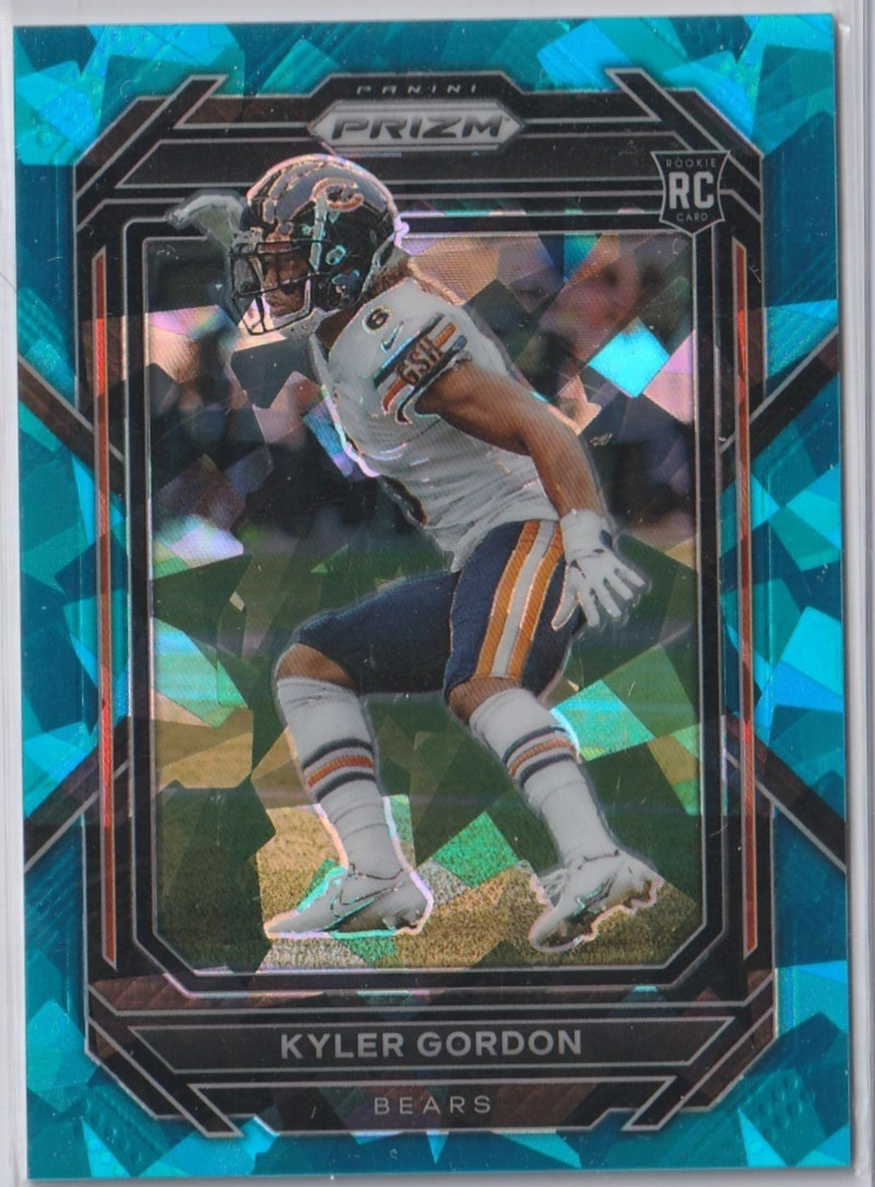 2022 Panini Prizm Blue Cracked Ice Rookie Kyler Gordon Card# 385 73/99