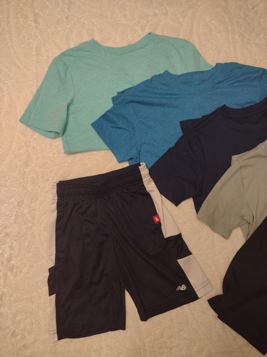 New Balance Boy's set Nike Shorts Sz 6-7 Wonder Nation 4 Shirts & More SUMMER - Picture 2 of 5
