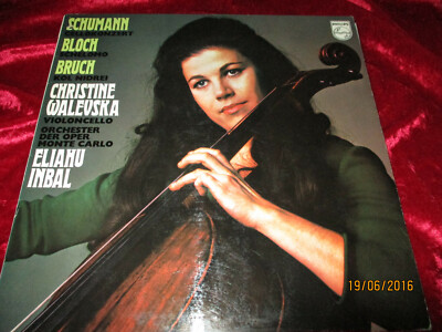 LP-CHRISTINE WALEVSKA--Cellokonzert-Bloch-Bruch-Schumann--Eliahu Inbal-Sehr gut-