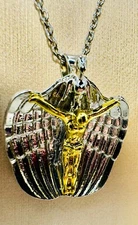 HOT ITEM! UNIQUE 20" Chain Pendant Archangel St. Michael Guardian Angel Of Jesus