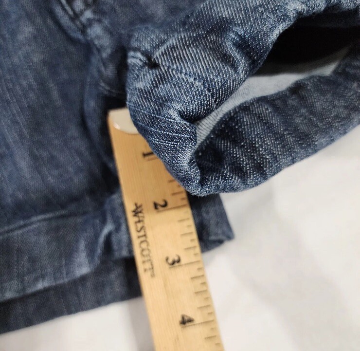 Venus Womens Size 2 High Blue Waist Dark Wash Jeans Short Shorts Button Fly Euro image 5