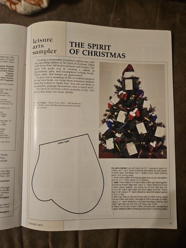 Leisure Arts the Magazine August 1991 24 Projects Cross-stitch, Knot Crochet - Picture 10 of 10