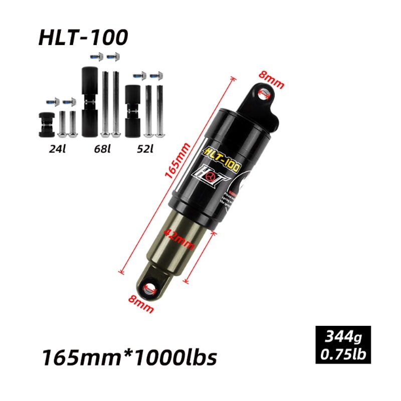 850/1000lbs HTL-100 MTB Bike Rear Shocks Bicycle Oil Spring Shock 