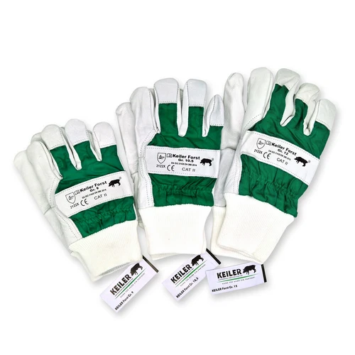 Keiler Forst Handschuhe Arbeitsschutz Brennholz Säge Forsthandschuhe