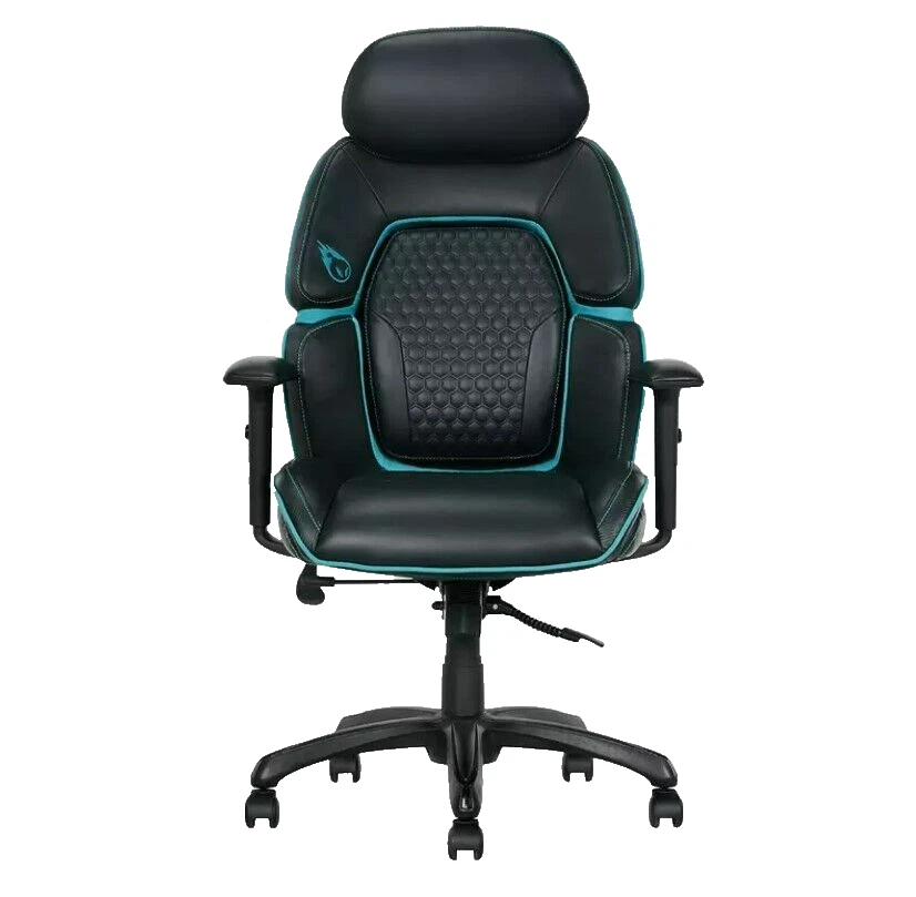 New DPS Gaming Chair With Adjustable Headrest Black eBay